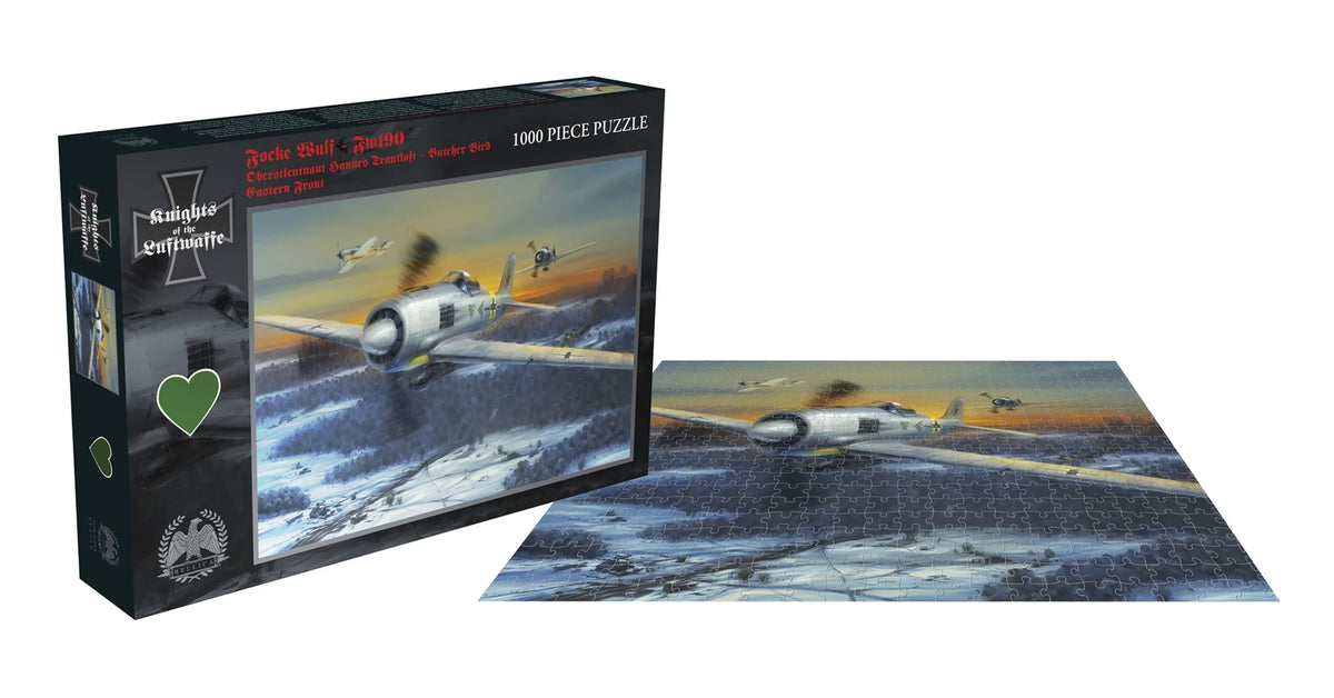 Puzzle Bellica FW 190 Sopra La Normandia 1000 Pezzi - Seconda Guerra Mondiale
