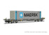 Arnold TT:120 HN9739 ERMEWA, 4-axle container wagon Sffgmss "IFA", grey livery, loaded with 45' container "Maersk"