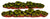 Harburn Hamlets OO Gauge CG283 Vegetable Rows - Rhubarb