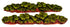 Harburn Hamlets OO Gauge CG283 Vegetable Rows - Rhubarb