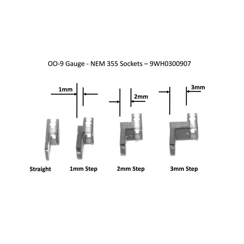 West Hill Wagon Works N/TT/009 Narrow Gauge NEM 355 Sockets (Pack Of 1