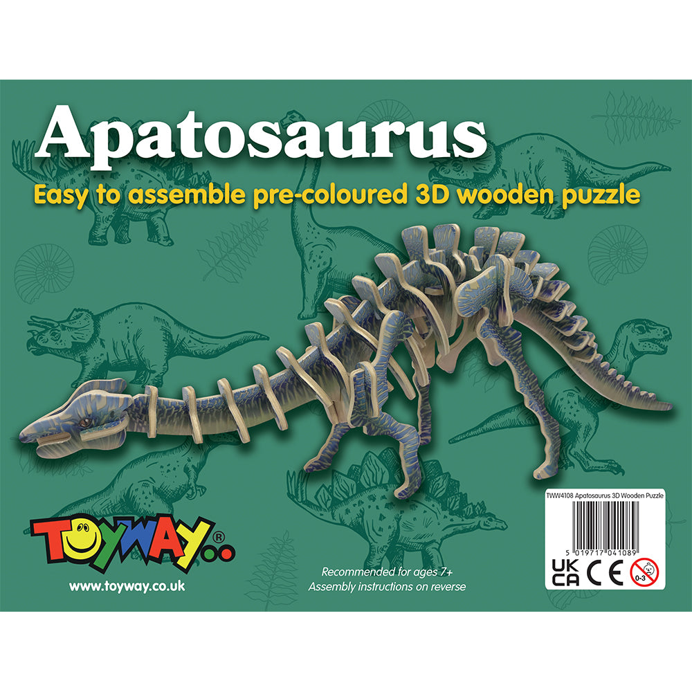 Apatosaurus 3D Wooden Puzzle – Malcs Models