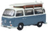 VW T2 Bus/Surfboards Fiord Blue/Arcona White 1:120