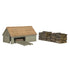 Scenecraft OO Gauge 44-1008 Sawmill and Woodpile Natural Wood