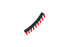 Carrera Track 1/24 & 1/32 - Red/White Shoulder Strip (x6) & End Piece (x2) for 3/30° Steep Curve - 1:24 Track