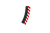 Carrera Track 1/24 & 1/32 - Red/White Shoulder Strip (x6) & End Piece (x2) for 2/30° Steep Curve