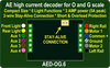 AE Model 3amp 6 Function Loco Decoder with overload for use O and G Scale Locomotives