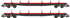 Twin Pack of Borail BRA - Railfreight Red Livery - OO Gauge