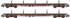 OO Gauge Twin pack Borail MB bauxite livery w/ 5 bolsters B946083 & B946096