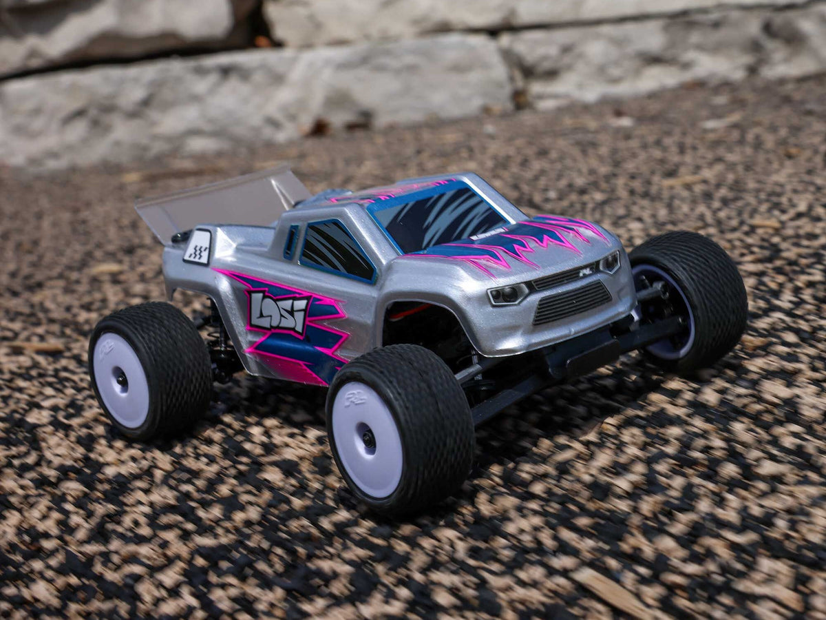 Horizon RC Car 1/28 Micro-T 2WD Stadium Truck RTR Silver – Malcs Models