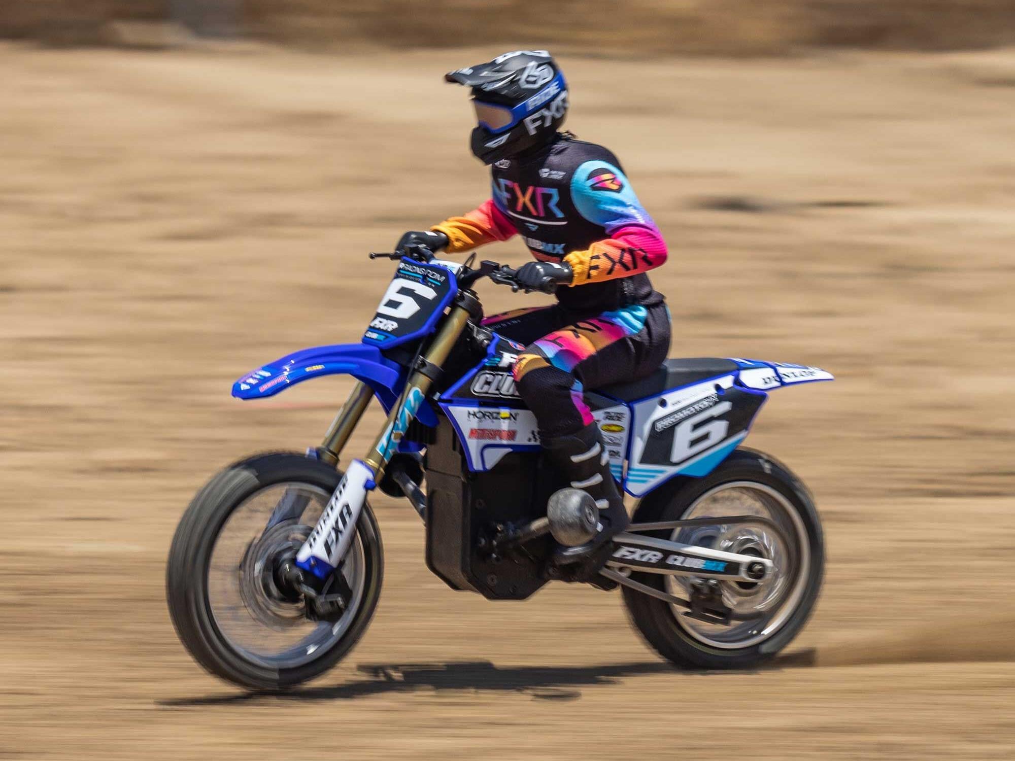 Horizon RC Car 1/4 Promoto-MX Motorcycle RTR, FXR (Blue) (Losi