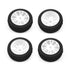 RC Accessories Buggy Wheel & Tyre (pk4) 1/8th Offroad, White