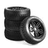 RC Accessories Buggy Wheel & Tyre (pk4) 1/8th Offroad, Black (Rc Overhaul)