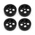 RC Accessories Buggy Wheel & Tyre Set 1/8th Onroad, Black (Rc Overhaul)