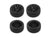 RC Accessories 1/10 On Road/10 Spoke Wheel Set Black (4pcs) (Rc Overhaul)