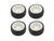 RC Accessories 1/10 On Road/10 Spoke Wheel Set White (4pcs)(Rc Overhaul)