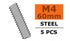 G-Force RC 0160-0111 Tie Rod (M4X60) Steel 5 PCS