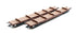 BORAIL EB BAUXITE LIVERY WITH 5 BOLSTERS NO. B946189 AND B946192 - TWIN PACK