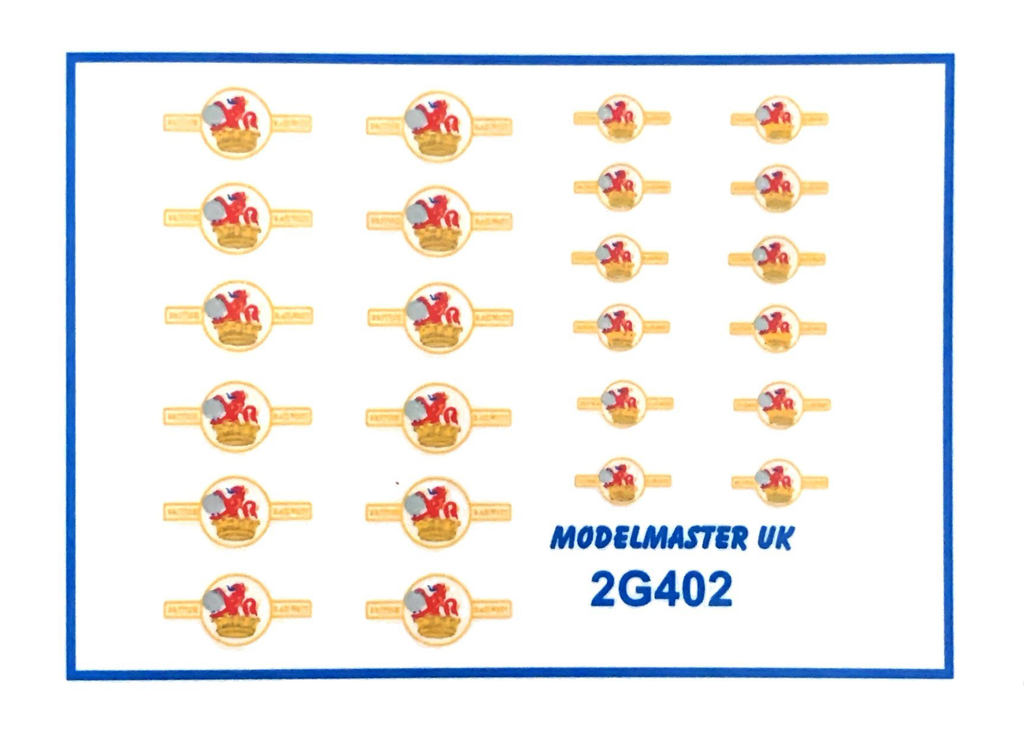 Modelmaster Decals Modelmaster Decals - 2MG402 (N Gauge) BR Loco Crests Post 1956 – Malcs ...