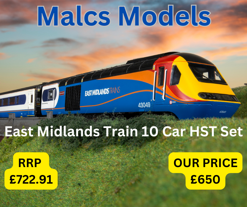 Hornby East Midlands Trains, 10 Car HST Train Pack – Malcs Models