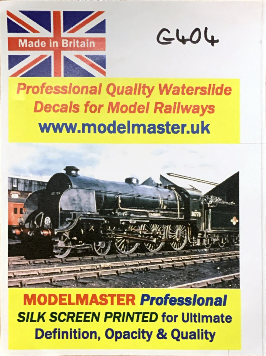 Modelmaster Decals Modelmaster Decals - MMG404 (OO Gauge) BR White Double Arrows – Malcs ...