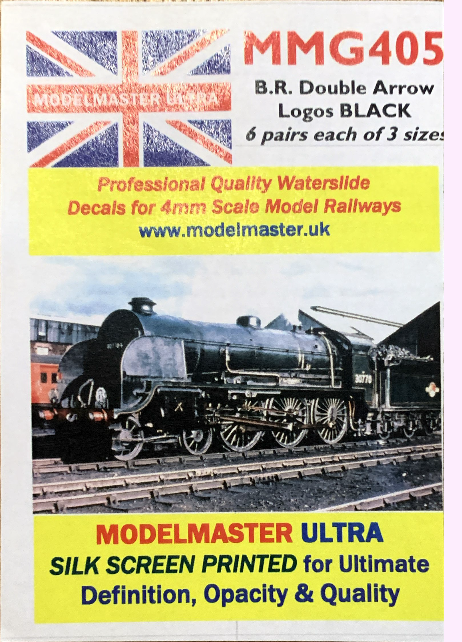 Modelmaster Decals Modelmaster Decals - MMG405 (OO Gauge) BR Black Double Arrows – Malcs ...