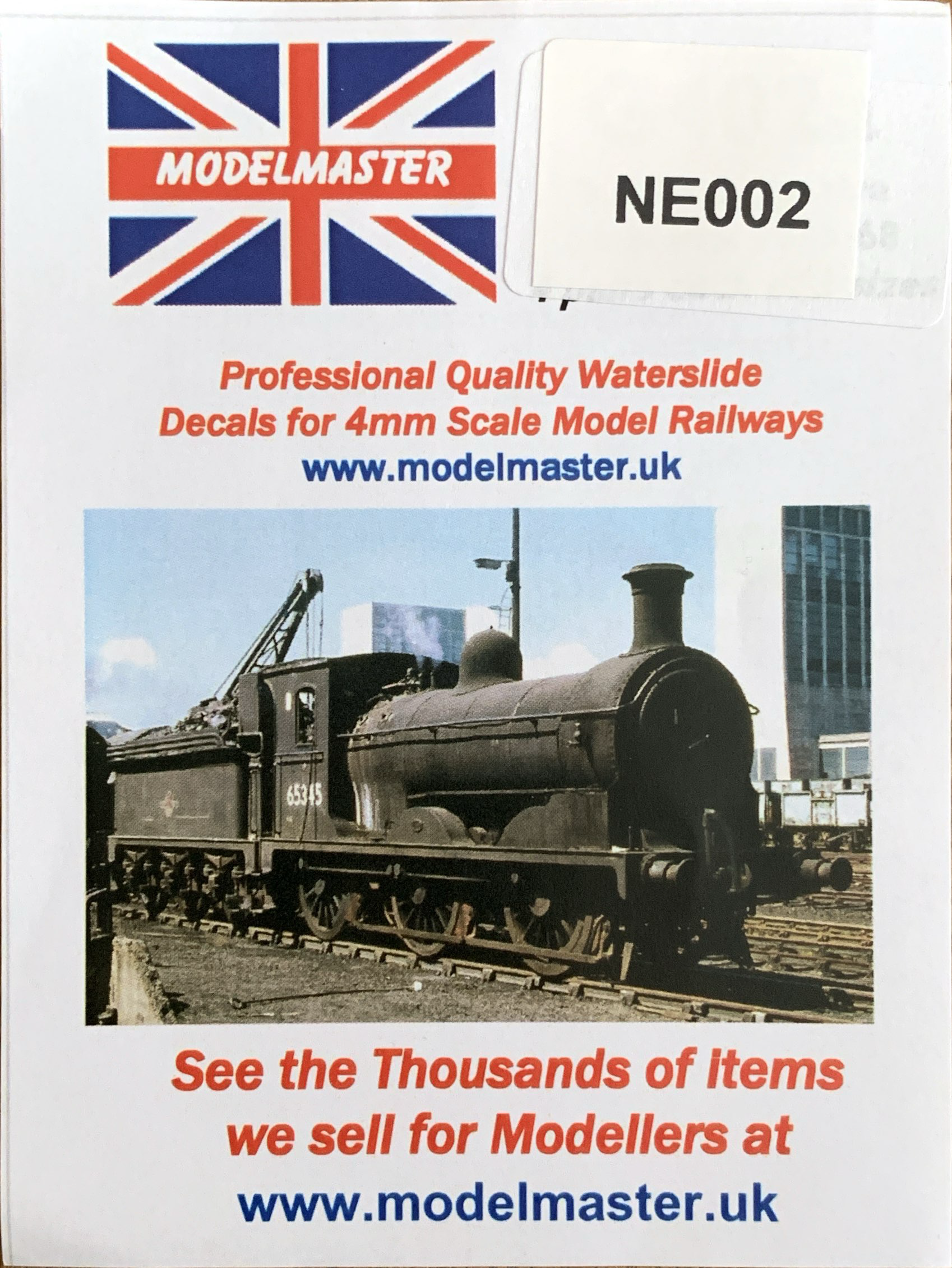 Modelmaster Decals Modelmaster Decals - MNE002 (OO Gauge) LNER Number and Lettering trans ...