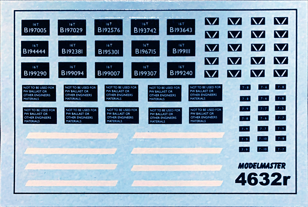 Modelmaster Decals Modelmaster Decals - MM4632 (OO Gauge) Ex SNCF & Ex MOS