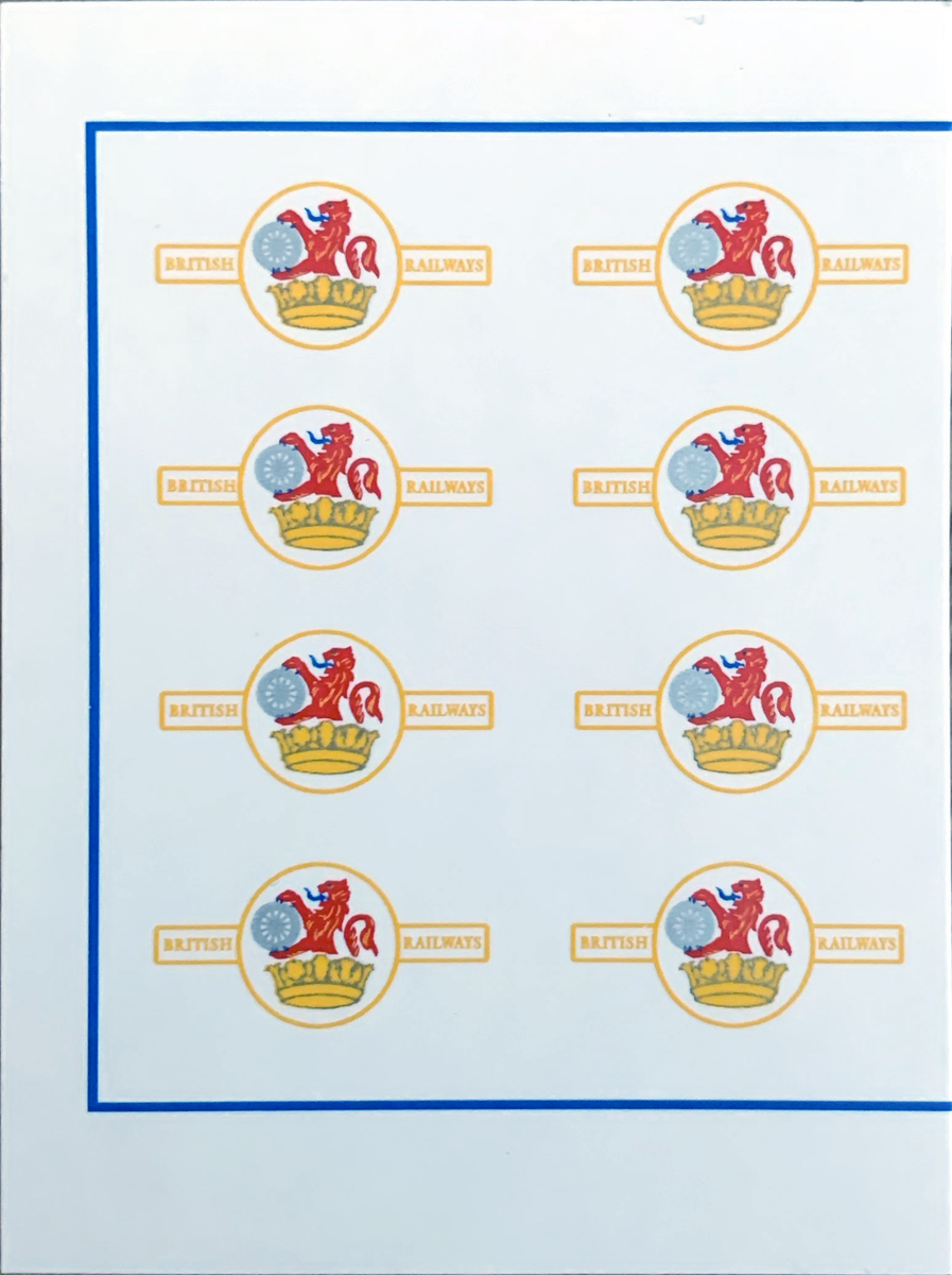 Modelmaster Decals - MMG402 (OO Gauge) BR Locomotive Emblems 1956-68 ...