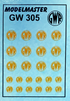 Modelmaster Decals - MMGW305 (OO Gauge) GWR 1936-42 Round Yellow Loco