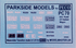 Modelmaster Decals - MMPC70 OO Gauge Decals for Peco Parkside 4mm Scale Wagon Kit