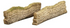 Harburn Hamlet CG216 Dry Stone Contoured Wall Extension (set of 2)