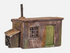 Harburn Hamlets OO Gauge FL196 Corrugated Hut with Log Store