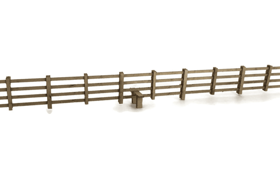 Scale Model Scenery OO 4' Post & Rail Fencing (Natural Wood) – Malcs Models