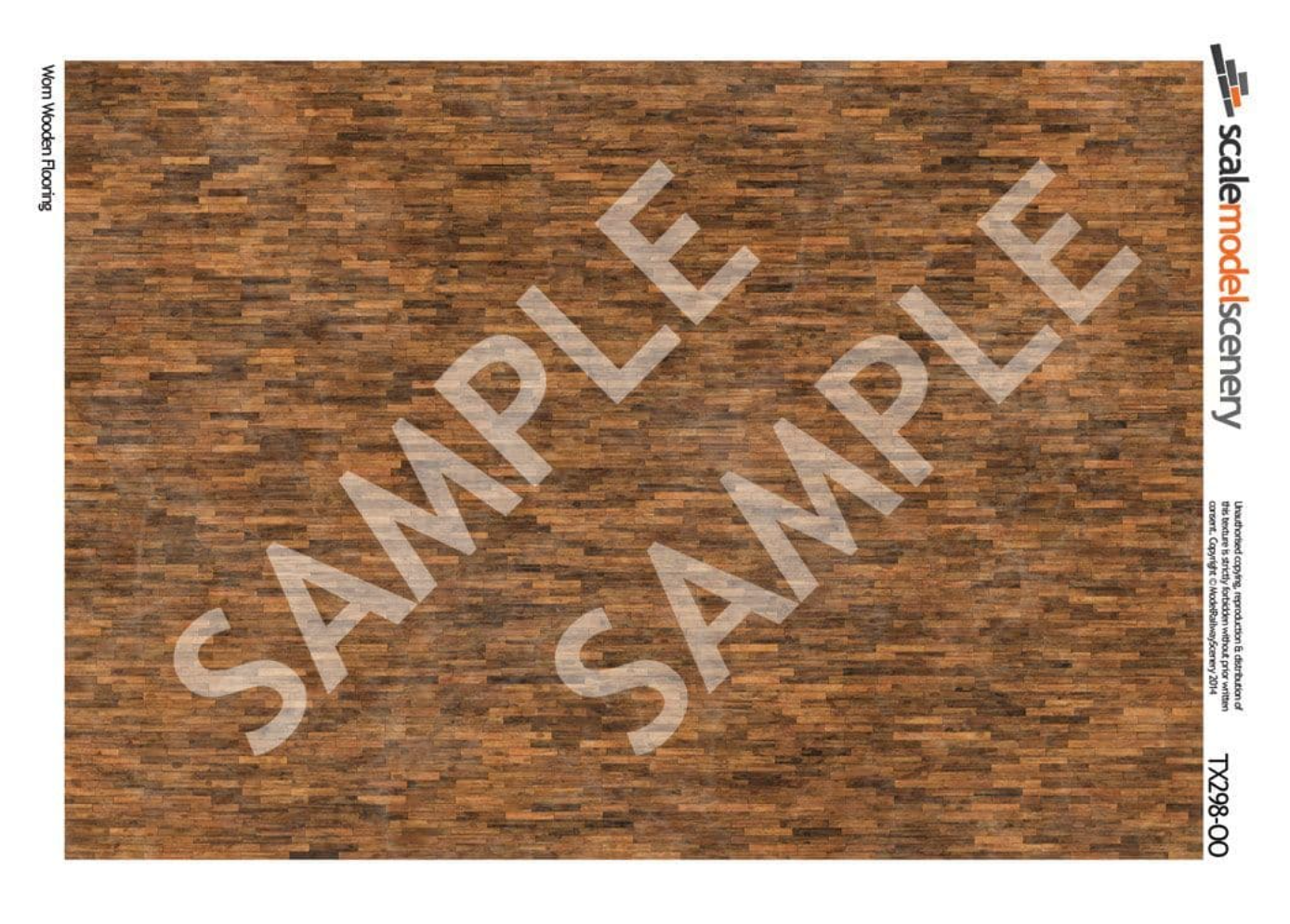 Scale Model Scenery OO Worn Wooden Flooring Texture Paper – Malcs Models