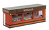 Scenecraft OO Gauge 44-1021A Newsagent Platform Kiosk - Orange & Brown