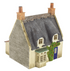 Scenecraft OO Gauge 44-122G Thatched Cottage - Grey Stone & Blue Door