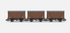 Hornby TT:120  BR 12t Vent Van - Triple Pack TT6044