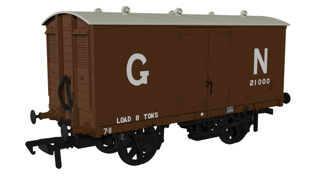 Rapido Trains GNR 8 Ton Van – GN Livery No.21000 – Malcs Models