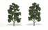 Woodland Scenics 3"-7" Classic Medium Green Deciduous Trees - 95046