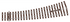 Peco Code 75 Bullhead SL-U1187 Streamline Bullhead Curved Turnout Unifrog Left Hand
