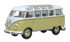 Oxford Diecast VW T1 Samba Bus Yellow/White 1:76