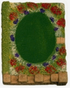 Harburn Hamlet CG246 Front Garden with Flower Borders Oval Lawn and Wall Left Hand