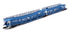 Revolution Trains RT-N-CAR4-136B Revolution Trains N Gauge Quad set Cartic-4 car carrier - MAT blue with mesh screens (set B)