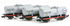 Revolution Trains N35TA-302 Esso Class A Tank Grey Triple Pack