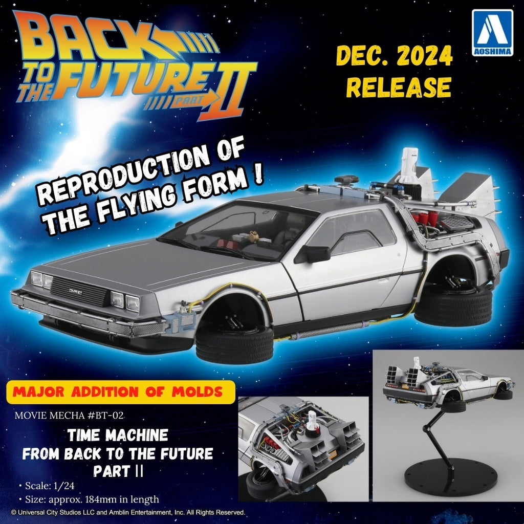 Scale Time Machine Aoshima 1/24th Scale Time Machine from BACK TO THE FUTURE PartⅡ – Malcs ...