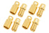 G-Force RC 1000-008 Connector 8.0mm gold connector, Male + Female (4pairs)