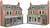 Metcalfe 00 Gauge PO306 L/R Terraced Shop Fronts Red Brick