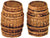 Harburn Hamlets OO Gauge FL142 Two large Oak Casks