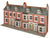 Metcalfe 00 Gauge PO302 L/R Terraced House Fronts Red Brick